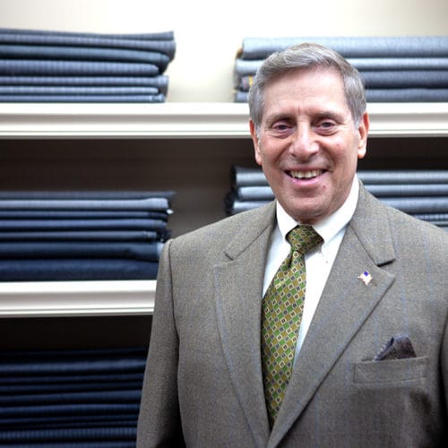 Larry Ettinger, President and Co-Owner of Leon Tailoring Company